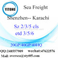 Shenzhen Port Seefracht Versand nach Karachi